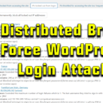 Distributed Brute Force Login Attack on Wordpress