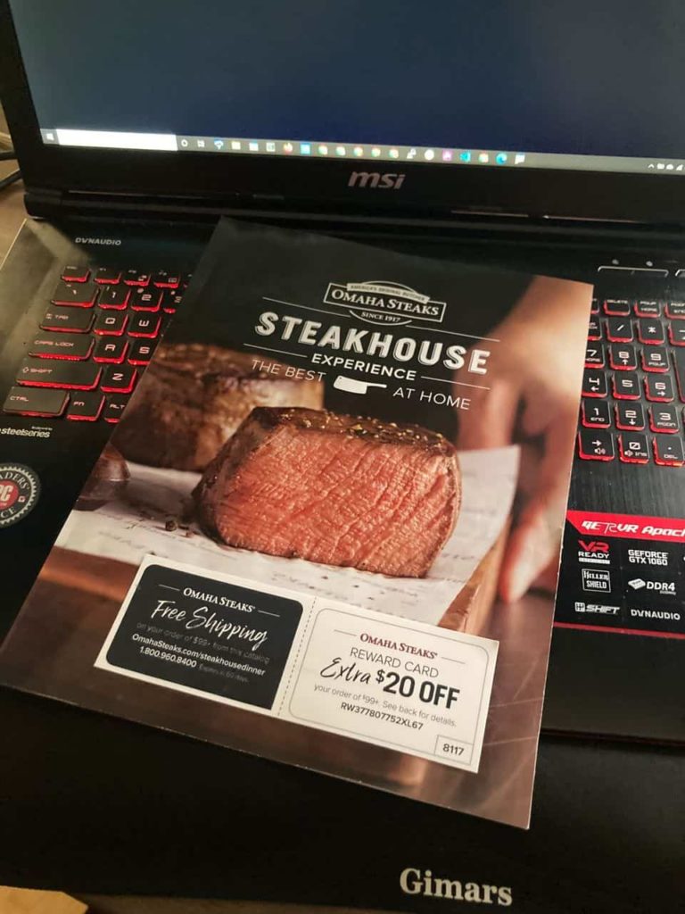 Omaha Steaks Advertising Pamphlet